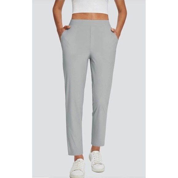 NWT Baleaf Flyleaf UPF 50+ High-Rise Gray Pants Women's Size 2XL - Picture 1 of 13